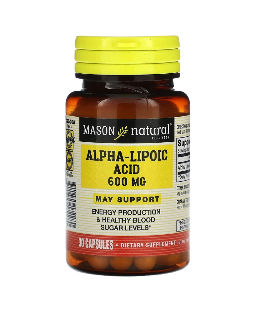 Mason Natural Alpha-Lipoic Acid 600 mg