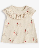 First Impressions Baby Girls Ruffled Fairy-Print Short-Sleeve T-Shirt, Created for Macy's