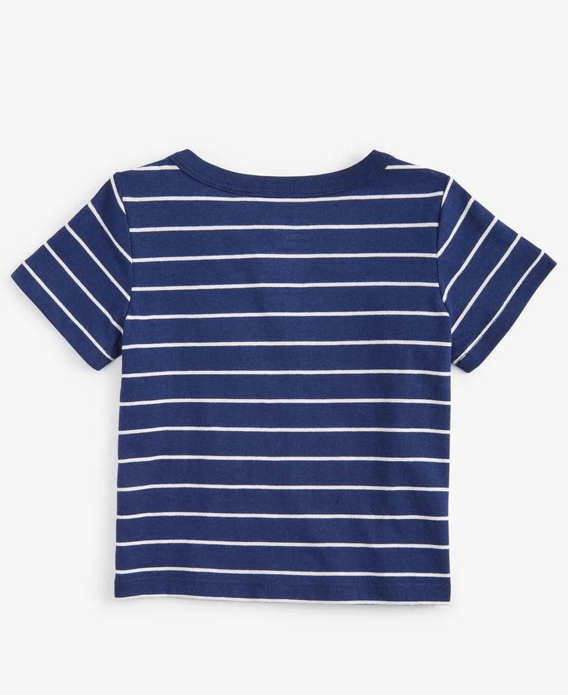 First Impressions Baby Boys Short-Sleeve Joey Striped T-Shirt, Created for Macy's