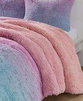 Mi Zone Primrose Ombre Shaggy Faux Fur -Pc. Duvet Cover Set
