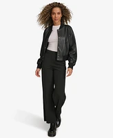 Levi's Women's Faux Leather Varsity Bomber Jacket