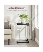Slickblue Set of 2 C-Shaped End Tables for Space Saving Accent Furniture