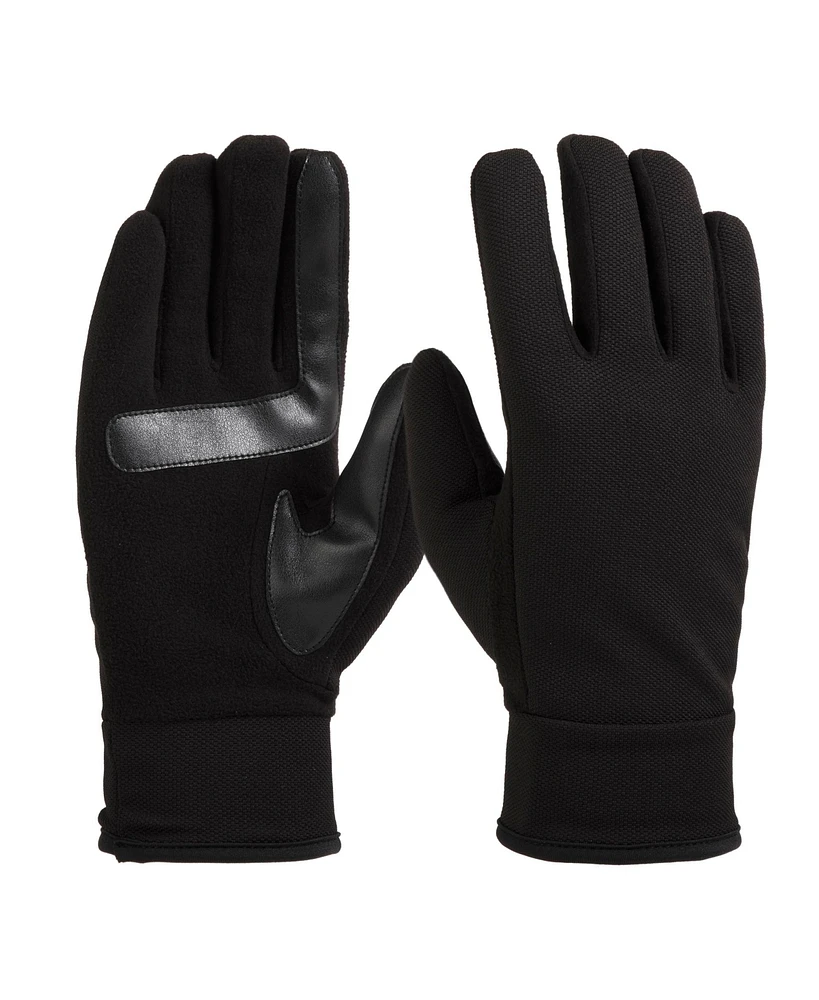 Isotoner Signature Men's Lined Water Repellent Tech Stretch Gloves