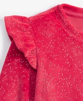 Epic Threads Toddler Girls Glitter Stretch Velour Top, Exclusively at Macy's