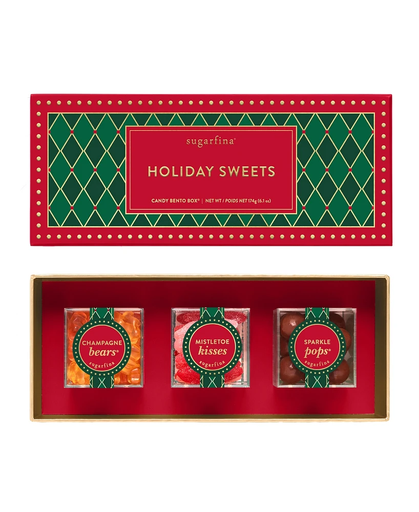 Sugarfina Happy Holidays Candy Bento Box, 3 Piece