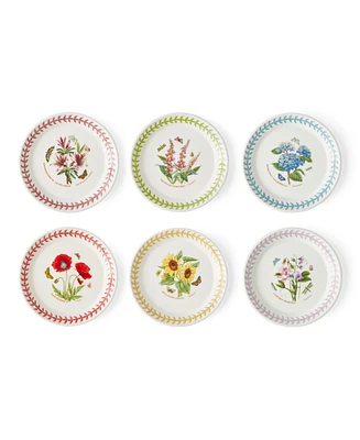 Portmeirion Botanic Garden Meadow Assorted Bread Plates, Set of 6