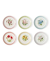 Portmeirion Botanic Garden Meadow Assorted Bread Plates, Set of 6