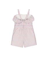 Hope & Henry Little Girls Ruffle Edge Romper