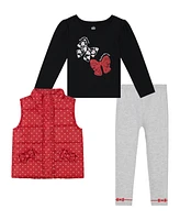 Kids Headquarters Little Girl Polka-Dot Vest & Leggings, 2 Piece Set