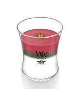 WoodWick Winter Garland Medium Hourglass Trilogy Candle, 9.7oz.