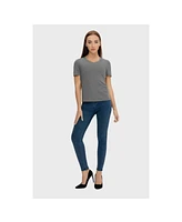 Bellemere Women's Grand V-Neck Cotton T-Shirt 160G