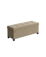 Slickblue 43" Wide Small Storage Ottoman with Legs