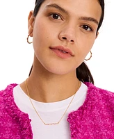 Kate Spade New York Cubic Zirconia Bar Pendant Necklace, 16" + 3" extender