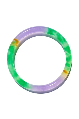 Lavender field — Multicolor jade stone bangle