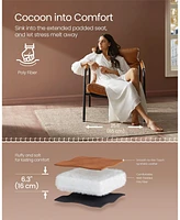 Accent Chair with Sleek Frame, 3 Section Fluffy Poly-Fiber-Filled Cushions