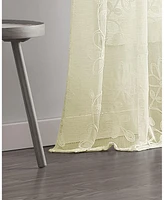 Dainty Home Rita Linen Look 76" W x 96" L Grommet Window Panel Set