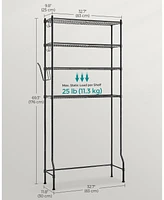 Slickblue 4-Tier Metal Over-the-Toilet Storage Shelf Ink