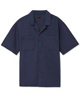 Frank And Oak Men's Loose-Fit Button-Down Camp Shirt