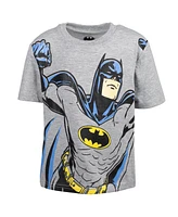 Dc Comics Toddler Boys Justice League Batman T-Shirt and French Terry Shorts Outfit Set to