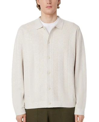 Frank And Oak Men's Regular-Fit Sweater-Knit Stripe Button-Down Shirt