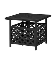 Yaheetech Outdoor Square Umbrella Table Stand Side Table