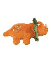 Luvable Friends Dog Squeaky Plush Dog Mini Toy Set, Dinosaurs