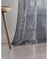 Dainty Home Stella Linen Look 76" W x 84" L Grommet Window Panel Set