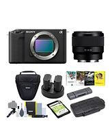 Sony Alpha Zv-E1 Mirrorless Camera with 50mm Lens (Ilczv-E1/B, Black) Bundle