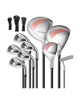 Vebreda Women's 9 Pieces Complete Golf Club Set-Pink