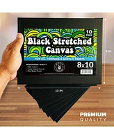 Hippie Crafter 10Pk Black Stretched Canvas 8x10