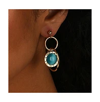 Sohi Women's Circular Drop Earrings