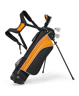 Vebreda Complete Golf Club Set for Children Age 8-10-Orange