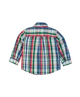 RuggedButts Baby Boys Long Sleeve Button Down Shirt