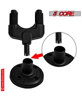 5 Core Guitar Wall Mount Hangers Adjustable Rotatable Display Wall Hook Holder w Soft Padding - 1PC