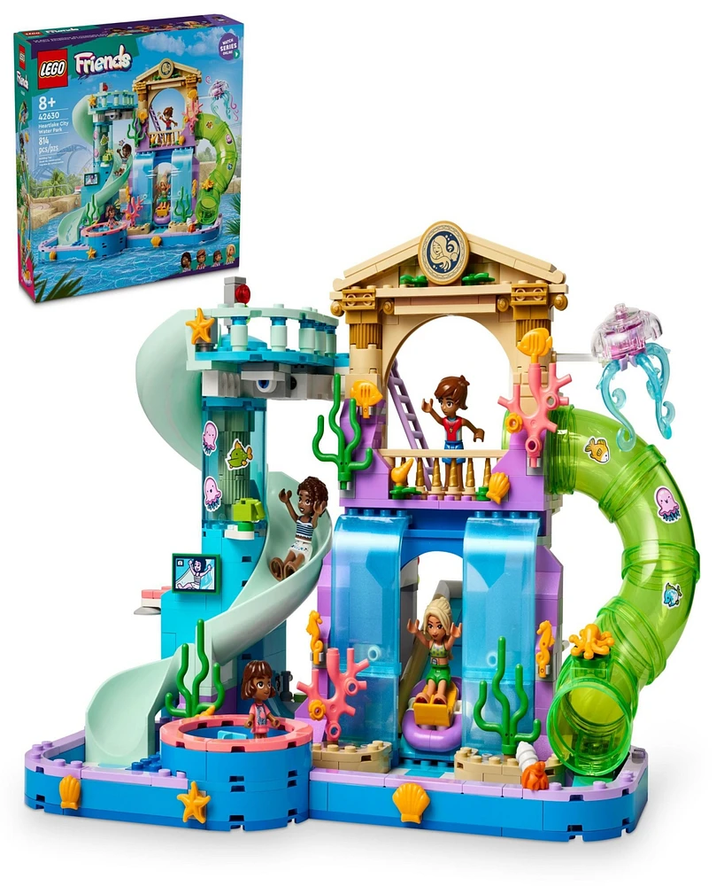 Lego Friends Heartlake City Water Park Summer Toy with Mini Dolls Building Set 42630, 814 Pieces