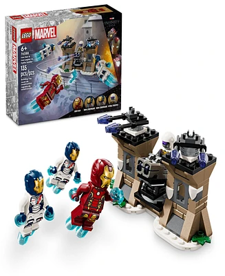 Lego Marvel Iron Man Iron Legion vs. Hydra Soldier Avengers Building Toy Set 76288, 135 Pieces