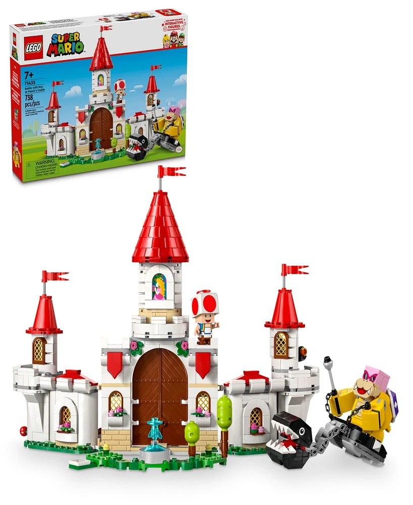 Lego Super Mario Battle with Roy at Peach's Castle Playset and Mario Toy 71435, 738 Pieces