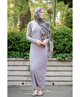 Urban Modesty Women's Ribbed Maxi Dress