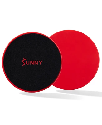 Sunny Health & Fitness Dual Sided Core Exercise Disk for Carpet or Hardwood Floors, Lightweight and Portable, Perfect for Abdominal, Core Workouts, Ca