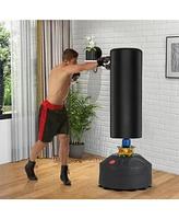 Skonyon Freestanding Punching Bag Kickboxing Bag with Stand and Suction Cup Base