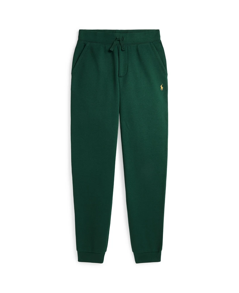 Polo Ralph Lauren Big Boys Plaid-Trim Fleece Jogger Pant