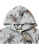 Jurassic World Boys Dinosaur T-Rex Fleece Zip Up Hoodie Set to