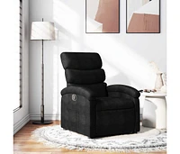 Recliner Chair Black Fabric