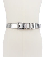 Michael Kors Women's Gold-Tone Leather Belt