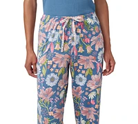 Hue Women's Romantic Floral Long Pajama Pants