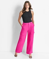 Dkny Women's Crinkle-Texture Pants