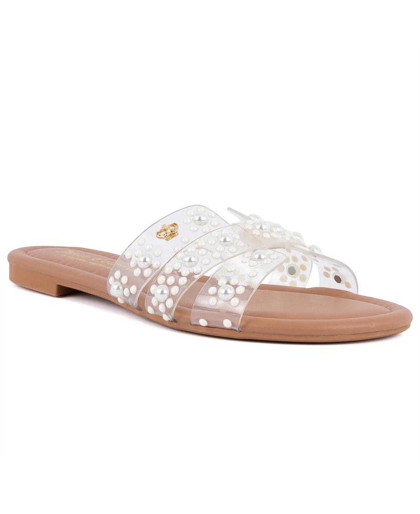 Juicy Couture Women's Zimie Slip-On Flat Sandals