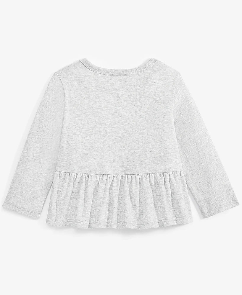 First Impressions Baby Girls Fair Isle Long-Sleeve Peplum T-Shirt, Created for Macy's