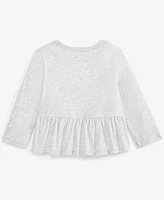 First Impressions Baby Girls Fair Isle Long-Sleeve Peplum T-Shirt, Created for Macy's