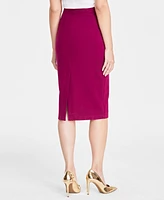 I.n.c. International Concepts Women's Ponte Zip-Front Pencil Skirt, Created for Macy's